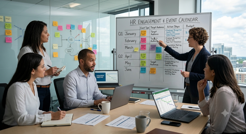 planning employee engagement activities for employees
